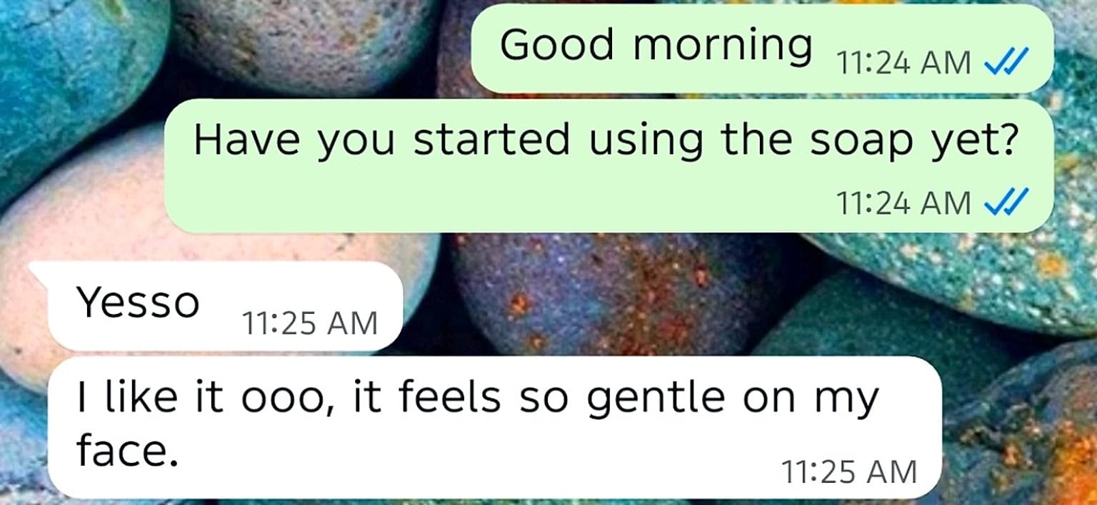 WhatsApp Customer Review Screenshot