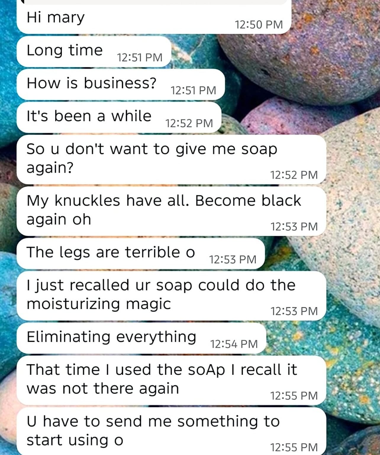 WhatsApp Customer Review Screenshot